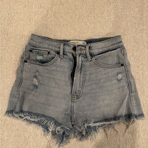 Abercrombie & Fitch Light Blue Denim Shorts